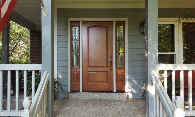 ProVia fiberglass entry door installation Louisville KY